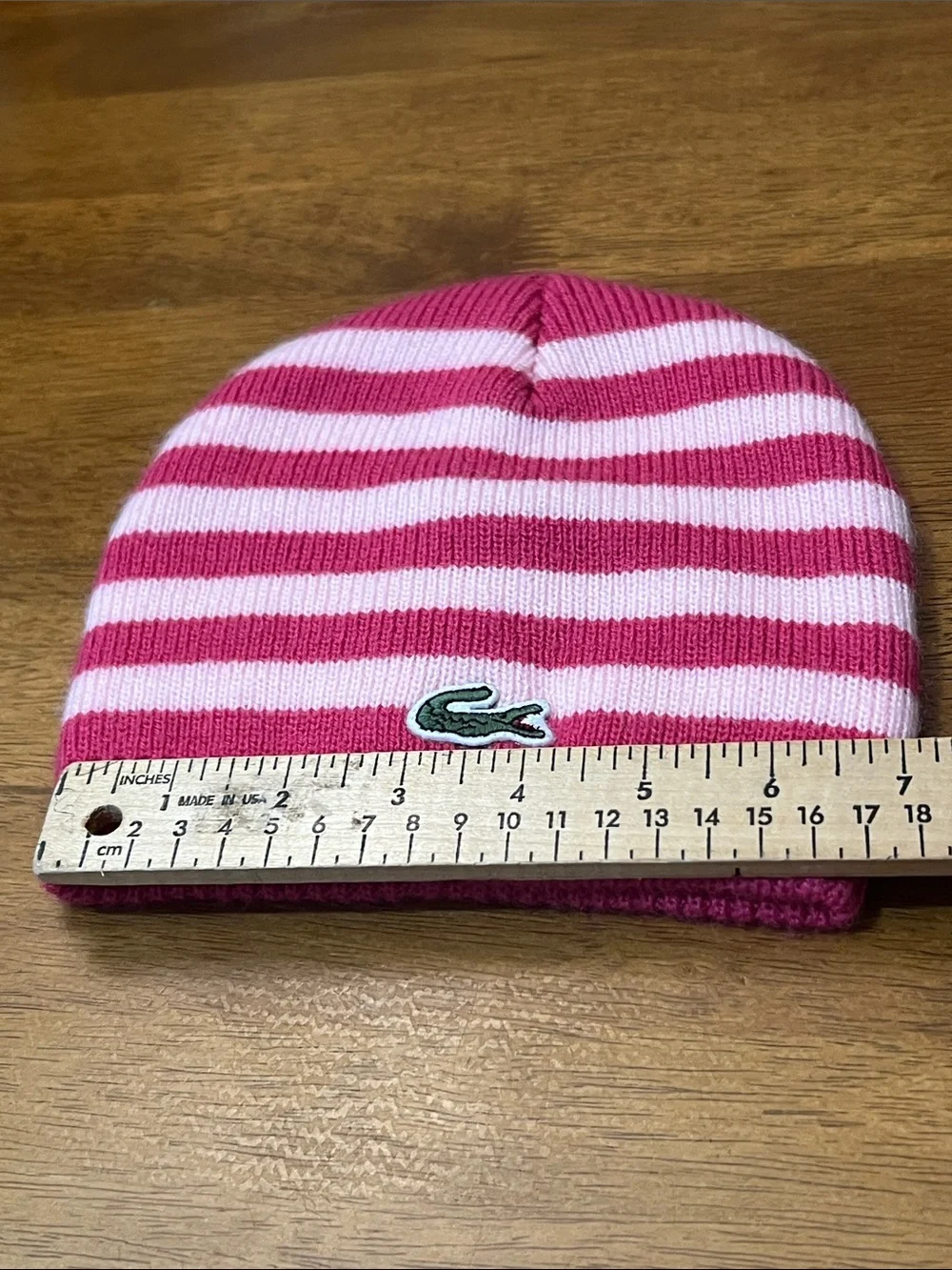 Lacoste knit beanie
